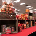 Shows a beautiful display of SunMaid's products for their guests attending their corporate meeting.