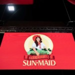 Shows screen from the SunMaid Growers business meeting.